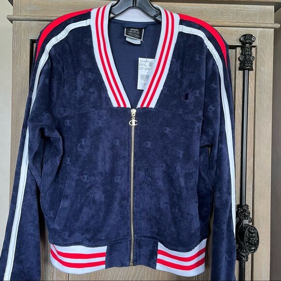 Champion Imperial Terry Cloth Warm-Up Jacket Medium NWT - Picture 17 of 17